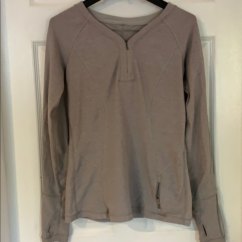 Lululemon gray quarter zip